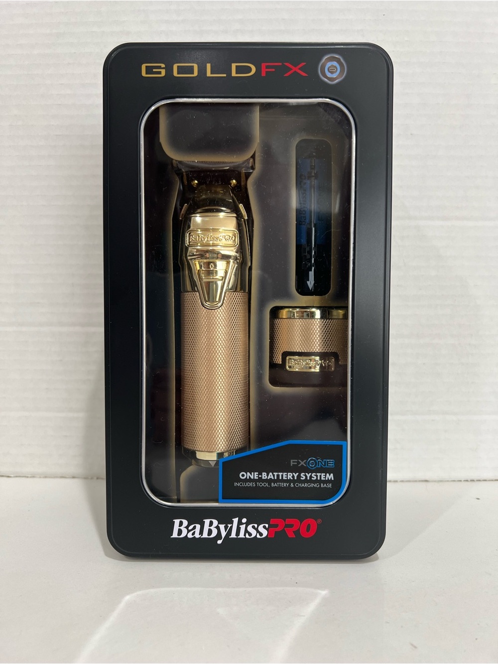 BaBylissPRO GOLDFX FXONE All Metal Interchangeable Battery Trimmer New!